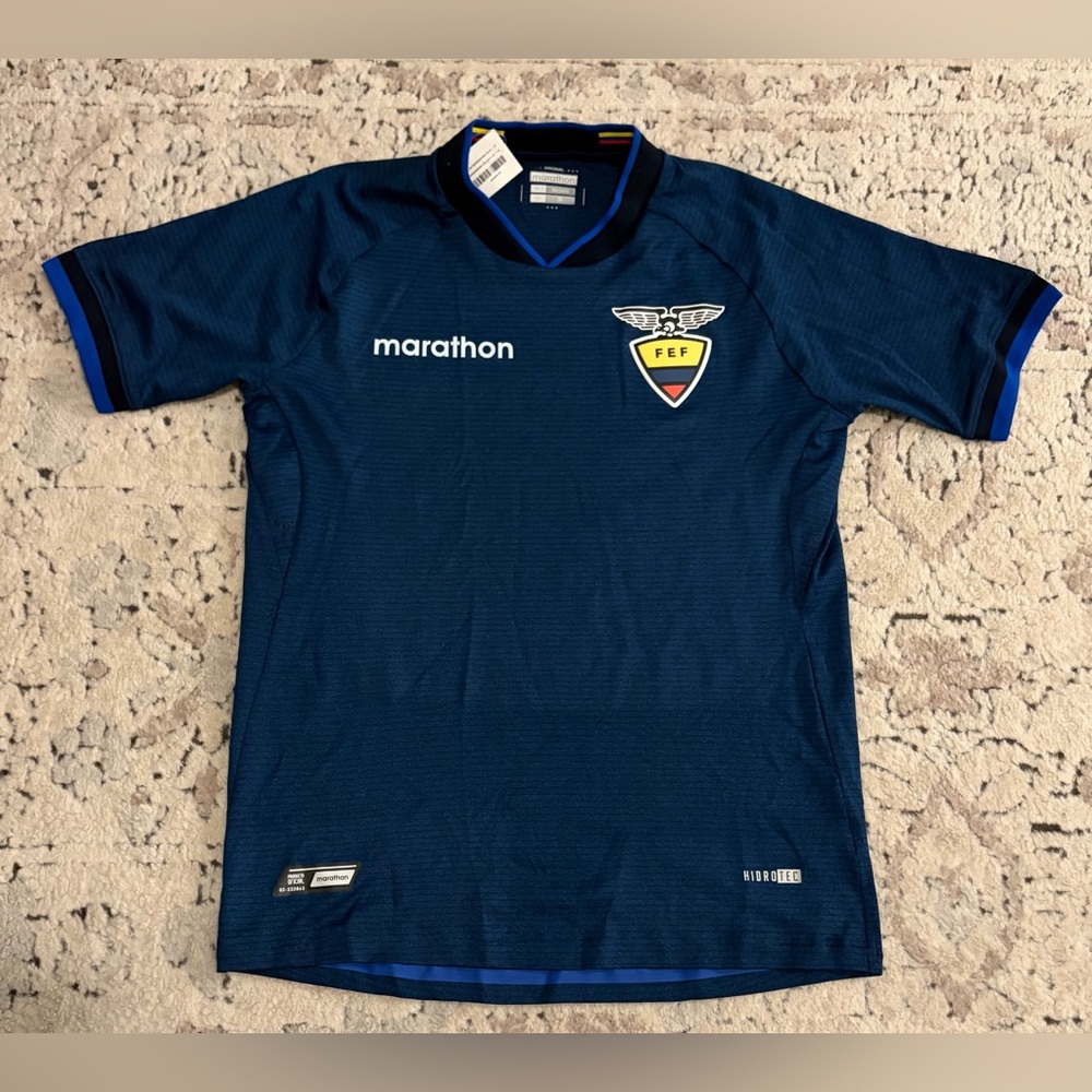 Marathon Authentic Ecuador National Team Blue 2019 Soccer Jersey Men’s Sz: M